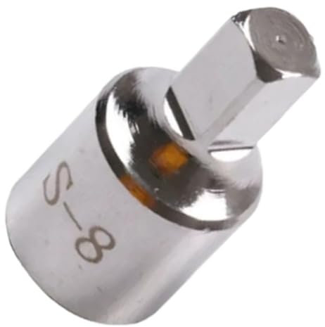 Outil De Démontage De Bouchon De Vidange De Carter D'huile Carré De 8 Mm for Douille À Vis 3/8, Outil Manuel, Clé De Démontage De Vis Argentée, Douille