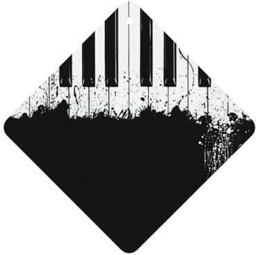 Lot de 10 désodorisants pour voiture avec corde Motif piano