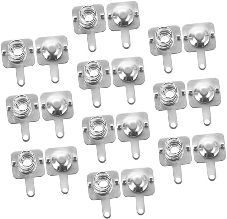 Batteriefederkontaktplatte 10 Satz aus Eisen Silber für Aaa Batterien | Federplatten Design, für Modellautos und Kinderspielzeug, 10 Satz, Einfache Montage