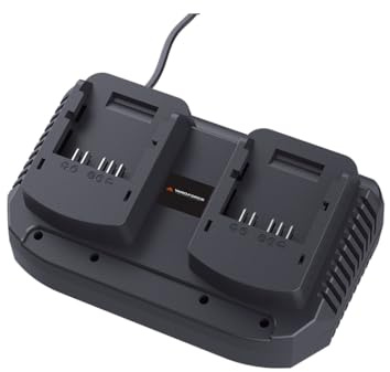 Yard Force 20V 4A Dual Battery Charger – Fast Charging, Compatible with Yard Force 20V CR20 Battery Range