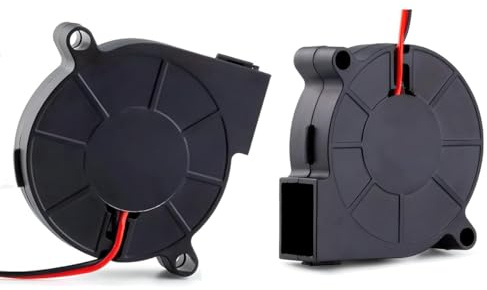 Super Print 5015 Blower Fan DC 12V,50mm x 50mm x 15mm Dual Ball Bearing Brushless 3D Printers Hotend Cooling Turbo Fans.(2PCS)