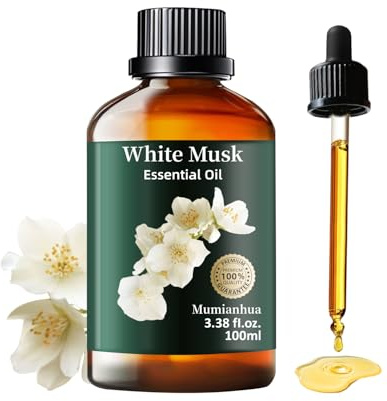 White Musk Öil 100ML, 100% Pure Moschus Öl für Diffuser, Aromatherapie