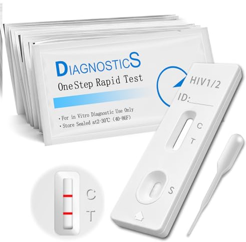 10x Autotest HIV, Autotest Rapido, Facile da Usare, Affidabile
