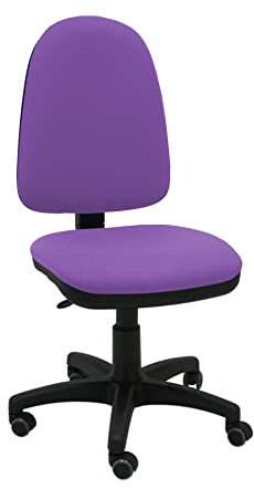 La Silla de Claudia - Silla giratoria de Escritorio Torino para oficinas y hogares ergonómica con Ruedas de parquet (Lila)