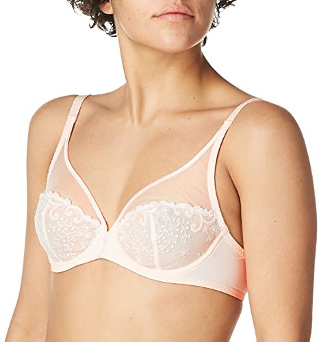 Simone Perele Damen Delice Sheer Plunge-BH, Blush, 75D