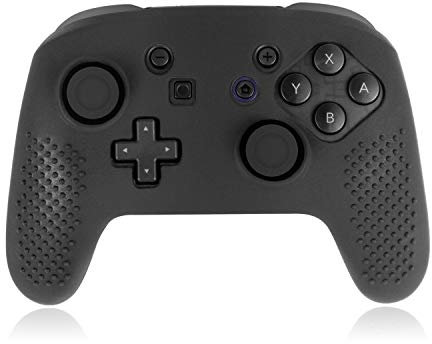 OSTENT Pelle in silicone morbido antipolvere per Nintendo Switch Pro controller Colore Nero