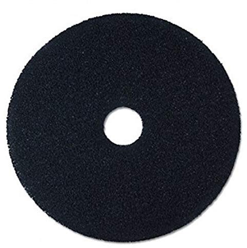 5 x Floor Polish Rotary Scrub Pads Pack Machine Buffing Maintenance Cleaning Polishing Burnishing (Black, 17)