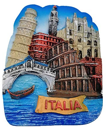3D Touristenattraktionen von Italien Kühlschrankmagnet, Home & Kitchen magnetischen Aufkleber, Kühlschrank Kühlschrank Reise Souvenir Geschenk