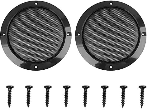 X AUTOHAUX Grill Cover 6inch Mesh Protector Car Speaker Subwoofer Grill Black