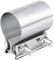 EVIL ENERGY 2.5 Inch 2 1/2 Butt Joint Exhaust Band Clamp Sleeve Stainless Steel 2pcs