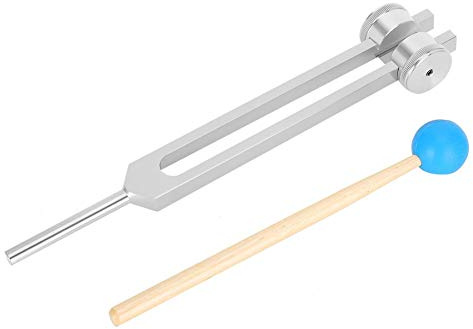 Tuning Fork Set, 111Hz Aluminum Meditation Massage Yoga Tuning Fork with Hammer, Storage Bag, Acupoint Therapy, Sound Healing, Chakra Meditation Tools