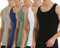 Falechay Débardeur Homme Lot de 5 Maillot de Corps 100% Coton Musculation Sport Maillot de Corps Noir Blanc Gris Bleu Vert S