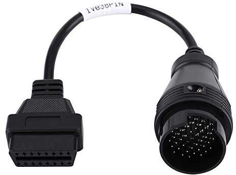 Terisass Cavo Adattatore, 38 Pin to On-board Diagnostics II 16 Pin 11,8 Connettore Cavo Scanner Diagnostico Adattatore per Camion con Interfaccia Femmina
