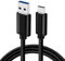 CBUS 2m Heavy-Duty USB-C Cable Compatible with Xiaomi Redmi A3, POCO M6 Pro 4G, Redmi Note 10/12/13 Pro 5G, Redmi 14C 4G/12/12C/10/9AT/9C, Xiaomi 13T Pro/12/12T/Pro/Lite/11 Lite 5G (Black)