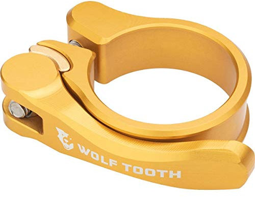Wolf Tooth | Seatpost Clamp 31.8mm Quick Release | Gold | Bike Accessories Custom Parts Precision Engineered