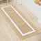 Famibay Badematte rutschfest 50x140cm Badezimmerteppich Wasserabsorbierend Badteppich Waschbar Badvorleger Mikrofaser Badematten & Badteppiche Lang Teppich Läufer für Badezimmer Waschküche