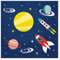 20 Servietten In der Galaxie | Weltall | Raumfahrt | Jungen | Kinder | Geburtstag 33x33cm