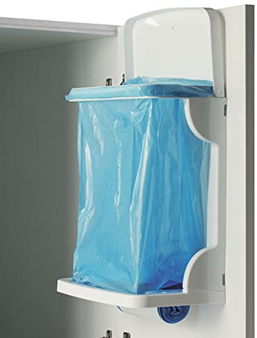REPLOOD Pattumiera Snella 10 Litri Bianco Cestino Portarifiuti Sospeso 28x16x40 cm