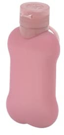 United Pets Bon Ton Pì Botella portátil para Perros, de diseño, Rosa Claro, Talla única
