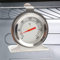 Backofenthermometer 300 Grad Edelstahl Rostfrei zum Aufhängen und hinstellen Backofen Thermometer analog Grill-Thermometer Bratenthermometer Ofenthermometer für BBQ, Grill, Smoker Silber