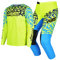 Willbros Juventud Combo de Pantalón y Camiseta de Motocross Niños MX Conjunto de Engranajes de Motocrós Ropa de Carreras ATV Motocicleta Niñas Verde Azul YXL