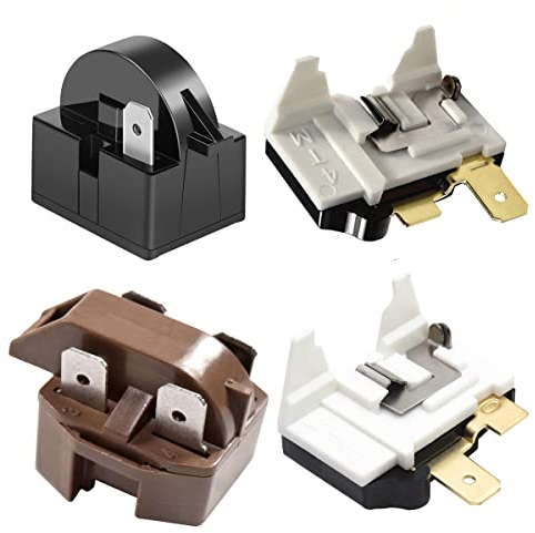 Kit relè di avviamento PTC per frigorifero e congelatore QP2-4R7, 6750C-0004R, 4387913, relè compressore di ricambio per tutte le marche (4 diversi pezzi)