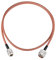 Eightwood N Female to N Male Jumper RG400 Low Loss Coax Cable 3 Feet for 4G LTE Antenna, WiFi Yagi Antenna, Wireless Router, Ham Radio
