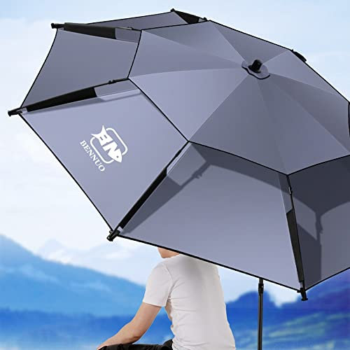 XFAK Sombrilla Inclinación Sombrilla De Pesca Grande Sombrilla Playa Antiviento Protección Solar con Bolsa De Transporte 200cm/220cm/240cm/260cm (Size : 260cm)