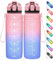 Coolfel Botella agua Niños 500ml/700ml/1l/1,5l/2l Botella agua Deporte, Reutilizable Botella agua Motivacional sin BPA, sin Fugas, para Gimnasio, Gym, Deportiva, Bicicleta, Running
