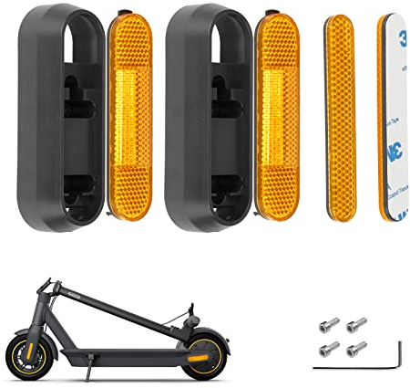 ulip Roller Radabdeckung Reflektorstreifen E Scooter Reflektoren Reflektierende Seitenabdeckung für Segway Ninebot Max G30 G30D G30E G30LP