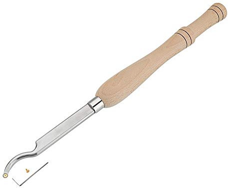 Hollower Carbide Tipped Wood Turning Tools, Lathe Chisel Tool with Round Carbide Insert Cutter, Gouge Scraper for Wood Hobbyist Or DIY Or Carpenter, Maple Hardwood Handle,T2 (T2)