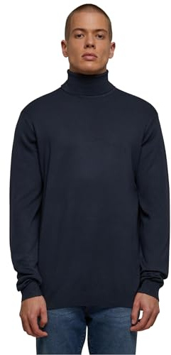 Urban Classics Herren Sweatshirt Knitted Turtleneck Sweater Navy M