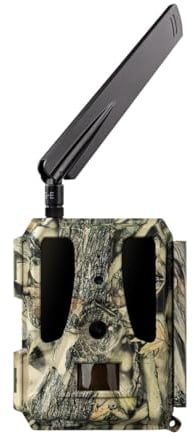DÖRR Cloud Pro 4G Wildkamera, Überwachungskamera, 100°, Standard AA, iOS & Android & Web App, 4G Bildübertragung, 24 MP Bilder, Full HD 1080P Videos, Echtzeitmodus, Infrarot Blitz, Zeitraffer