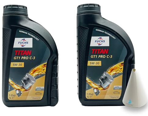 2 L Fuchs Titan GT1 Pro C-3 5W30 | passend für | VW 504 00 | VW507 00 | MB 229.51 | BMW LONGLIFE-04 | PORSCHE C30 | 2 Liter | Motoröl | Motorenöl | mit Trichter