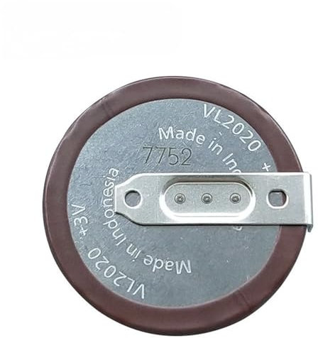 Ruarby 20 mm Lithium für Autoschlüssel Fernbedienung 3 V 180 Grad Tab VL2020/HFN Ersatz Lithiummünze Einfache Installation