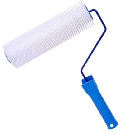 LOVIVER Stachelwalze, Laminier-Farbwalze, entfernt Blasen auf Böden, selbstnivellierende Estrich-Stachelwalze, 13 mm Spitze