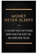 TSNKNP Money Never Sleeps Poster Dekorative Malerei Leinwand Wandkunst Wohnzimmer Poster Schlafzimmer Malerei,Wandkunst Bilddruck Moderne Familienzimmer Dekor 12x18inch(30x45cm)