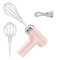 KEAOZVFE Electric Egg Beater, Hand Mixer Handheld Egg Whisk, Cordless Electric Kitchen Handheld Mixer 3 Speed Food Mixer for Cappuccino Matcha Matcha for Dough Eggs Batter Cream(Pink)