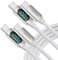 toocki 100W USB C auf USB C Kabel, 2M [2 Stück] 5A Schnellladekabel Ladekabel PD QC5.0 with LED Display,Kompatibel mit iPhone 15/15 Pro/15 Pro Max MacBook Pro Air iPad Pro Galaxy S24 S23 Pixel Switch