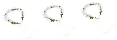 3pcs Garland Bridal Headpiece Floral Wreath Handmade Flower Headband for Weddings Events Photo Shoots