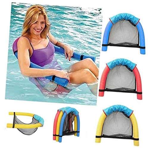 VICASKY Gelber Schwimmsessel Für Den Pool Stabile Stange Sitz Für Schwimmnudeln Für Kinder Die Schwimmen Lernen Weiches Material