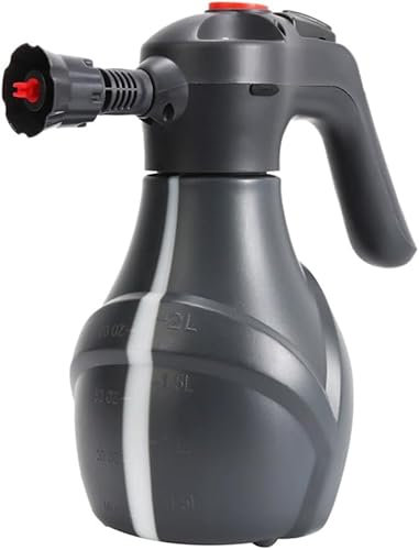 Mulcort 2 L Elektrischer Auto-Schaumsprüher, Auto-Detailing-Schaumsprüher, Schnee Schaumpistole, 3000 mAh Akku, für die Hausreinigung, Gartenarbeit und Gemüsebewässerung, professionelle Autowäsche