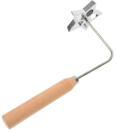 CRILSTYLEO Fünfzackige Stern-bratform Mit Holzgriff Küchenhelfer Küchenwerkzeug Für Selbst Frittierte Snacks