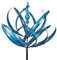 LOLPALONE Wind Spinner Metal Windmill 3D Wind Powered Sculpture Lawn Metal Wind Solar Spinners Yard and Garden Decor,B