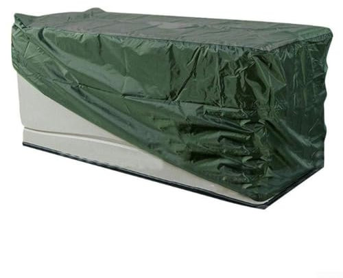 HEBEOT Gartenmöbelabdeckungen, wasserdicht, 210D, für den Außenbereich, Aufbewahrungsschrank, Abdeckung für Gartensofa-Set, Terrassentischabdeckungen (grün, 158 x 76 x 69 cm)