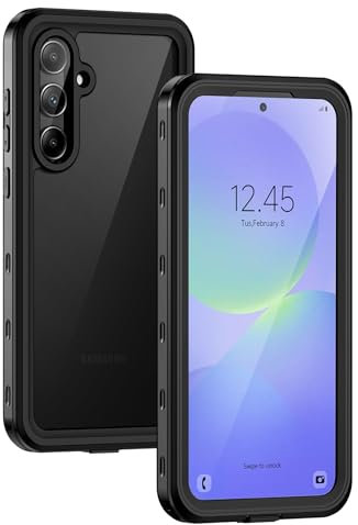 Lanhiem Coque pour Samsung Galaxy A36 5G, [IP68 Étanche & Antichoc] 360 Protection Integrale Double Renforcé Waterproof Etui Antipoussière Incassable Housse Compatible avec Samsung A36, Noir