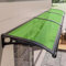 Toldos de puerta exteriores, cubierta de policarbonato para puertas de entrada, toldo para puerta y ventana exterior con soporte de aluminio para persiana, protección UV, lluvia y nieve, A-60 x 160 cm