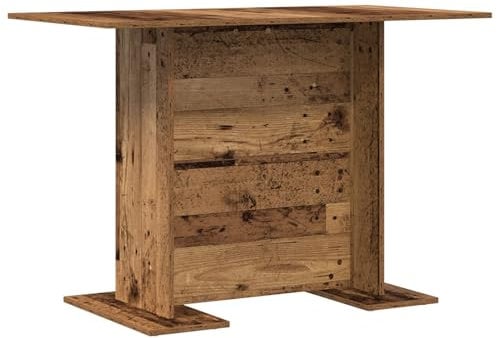 vidaXL Mesa de Comedor de Madera usada de 150 x 90 x 75 cm, con Superficie Plana de Doble Panel rústico. Ideal para el Interior, Tiene Asientos para 4 Personas y es un Mueble Rectangular pa