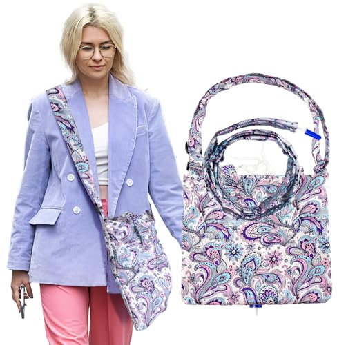 Urinbeutelhalter für Frauen&Mann, Katheterbeutelabdeckung mit Katheterrohrabdeckung & verstellbarem Gurt, auslaufsicherem Futter und Bett-/Gehhilfenschlaufen