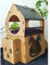 Tierhaus XL – Zweistöckiges Kaninchenhaus aus Holz mit Rampe – Ideal für Kleintiere – Indoor geeignet